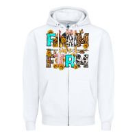 White farm sweet farm western  olivia Zipper Hoodie - OliviaCreatesArt