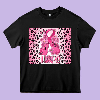 Breast Cancer With Boxing Gloves Heavy Core Tee Designed By Maliassmallbusiness