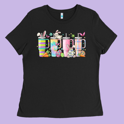 Retro Groovy Easter Ladies Tee Designed By Maliassmallbusiness