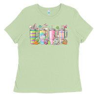 Matcha retro groovy easter Ladies Tee - MaliasSmallBusiness