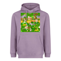 Lavender farm life seamless pattern Heavyweight Hoodie - FaDigitalArtStudio