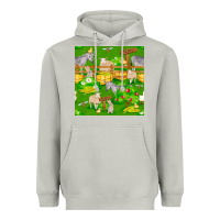 Moon Dust farm life seamless pattern Heavyweight Hoodie - FaDigitalArtStudio