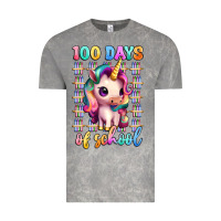 Cloud Rock 100 days of school unicorn Vintage Tee - Artiststas