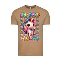 100 Days Of School Unicorn Vintage Tee | Teevron