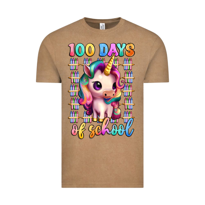 100 Days Of School Unicorn Vintage Tee by Artiststas | Teevron