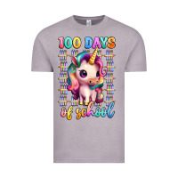 Vintage Zinc 100 days of school unicorn Vintage Tee - Artiststas