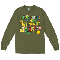 Army Green life is  make it sweet Long Sleeve Tee - NancyCooperArtShop