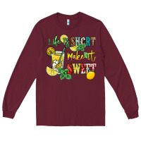 Burgundy life is  make it sweet Long Sleeve Tee - NancyCooperArtShop