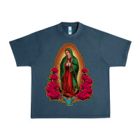 Midnight Navy our lady of guadalupe Urban Heavy Tee - Jasminsmagicworld