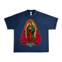 Navy our lady of guadalupe Urban Heavy Tee - Jasminsmagicworld