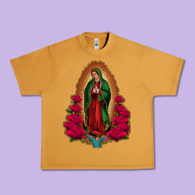 Our Lady Of Guadalupe Urban Heavy Tee Designed By Jasminsmagicworld