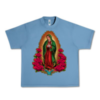 Pebble Blue our lady of guadalupe Urban Heavy Tee - Jasminsmagicworld