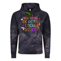 Cloud Black 100 days of doing teacher stuff Vintage Hoodie - Artiststas