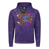 Cloud Purple 100 days of doing teacher stuff Vintage Hoodie - Artiststas