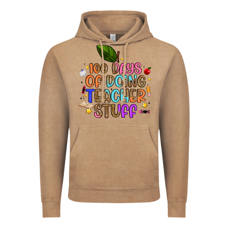 100 Days Of Doing Teacher Stuff Vintage Hoodie by Artiststas | Teevron