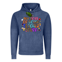 Vintage Denim 100 days of doing teacher stuff Vintage Hoodie - Artiststas