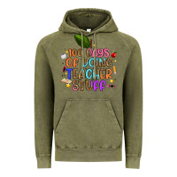 Vintage Olive 100 days of doing teacher stuff Vintage Hoodie - Artiststas