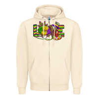 Sandshell love lips mardi gras Zipper Hoodie - OliviaCreatesArt
