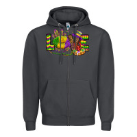 Smoke love lips mardi gras Zipper Hoodie - OliviaCreatesArt