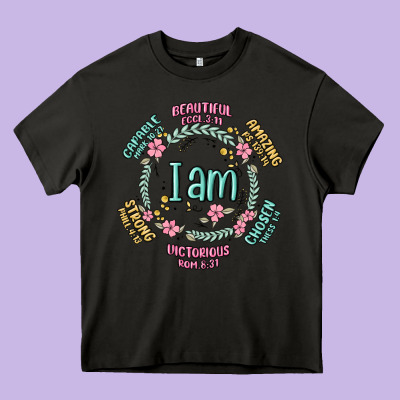 I Am Inspiration Heavy Core Tee Designed By Maliassmallbusiness