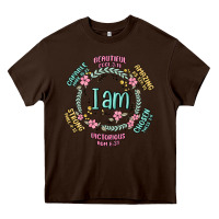 Chocolate Brown i am inspiration Heavy Core Tee - MaliasSmallBusiness