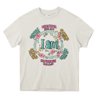 Cream i am inspiration Heavy Core Tee - MaliasSmallBusiness