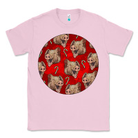 Bubblegum Pink christmas pig Classic Tee - LillyAllenDesigns