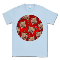 Dusty Blue christmas pig Classic Tee - LillyAllenDesigns