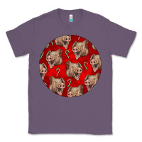 Lavender christmas pig Classic Tee - LillyAllenDesigns