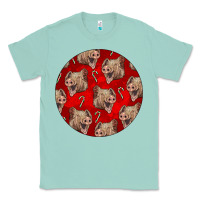 Seafoam christmas pig Classic Tee - LillyAllenDesigns