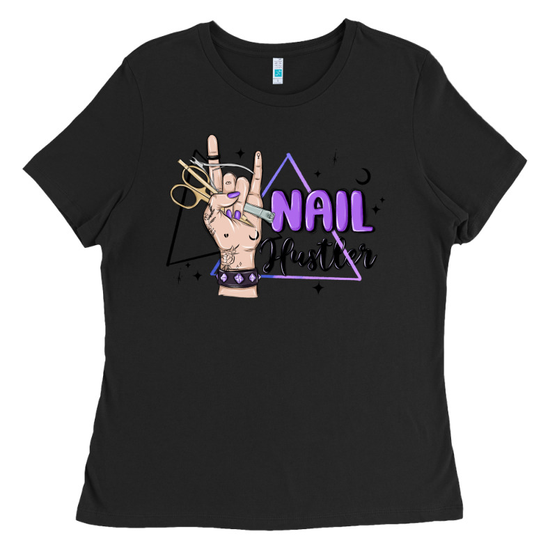Nail Hustler Ladies Tee by MaliasSmallBusiness | Teevron