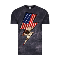 Cloud Black Lightning Bolt Vintage Tee - JahusDesignShop