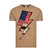 Vintage Coffee Lightning Bolt Vintage Tee - JahusDesignShop