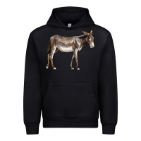 Black american mammoth jackstock donkey Urban Hoodie - LillyAllenDesigns