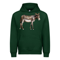 Forest Green american mammoth jackstock donkey Urban Hoodie - LillyAllenDesigns