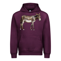Mauve Wine american mammoth jackstock donkey Urban Hoodie - LillyAllenDesigns