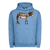Pigment Pebble Blue american mammoth jackstock donkey Urban Hoodie - LillyAllenDesigns