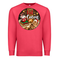 Cardinal Hot Cocoa With Cat Premium Sweatshirt - FaDigitalArtStudio