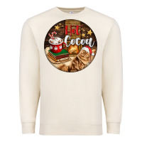 Sandshell Hot Cocoa With Cat Premium Sweatshirt - FaDigitalArtStudio