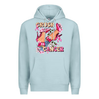 Blue Mist Crush Breast Cancer Premium Hoodie - FaDigitalArtStudio