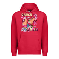 Cardinal Crush Breast Cancer Premium Hoodie - FaDigitalArtStudio