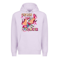 Lilac Crush Breast Cancer Premium Hoodie - FaDigitalArtStudio