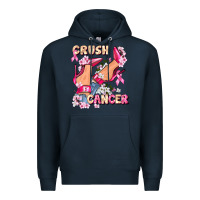Navy Crush Breast Cancer Premium Hoodie - FaDigitalArtStudio