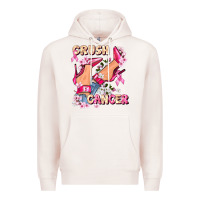 Pale Pink Crush Breast Cancer Premium Hoodie - FaDigitalArtStudio