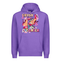Purple Crush Breast Cancer Premium Hoodie - FaDigitalArtStudio
