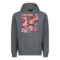 Rock Crush Breast Cancer Premium Hoodie - FaDigitalArtStudio