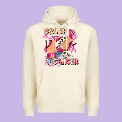 Crush Breast Cancer Premium Hoodie Designed By Fadigitalartstudio