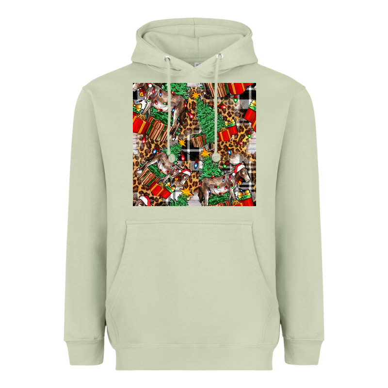 Christmas Donkey Heavyweight Hoodie by FaDigitalArtStudio | Teevron