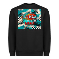 Black hot mess boy mama with fire Heavyweight Sweatshirt - TumblerDesignByShophia