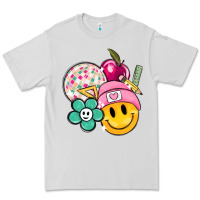 Dove Grey smiley face and school elementary Premium Tee - MaliasSmallBusiness